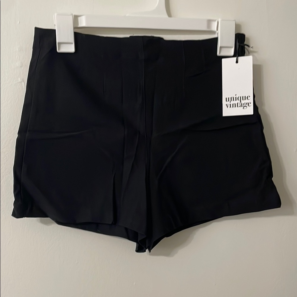 Unique Vintage Black High Waist Shorts